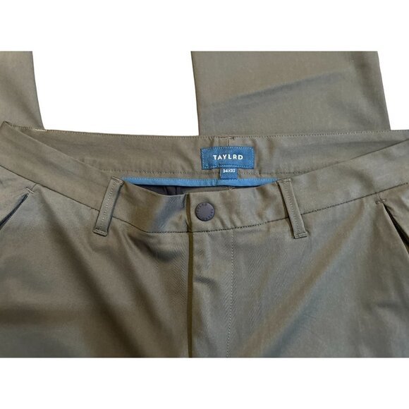 TAYLRD FIT WARP KNIT PANTSForest Green Size 34/32 - Picture 4 of 12
